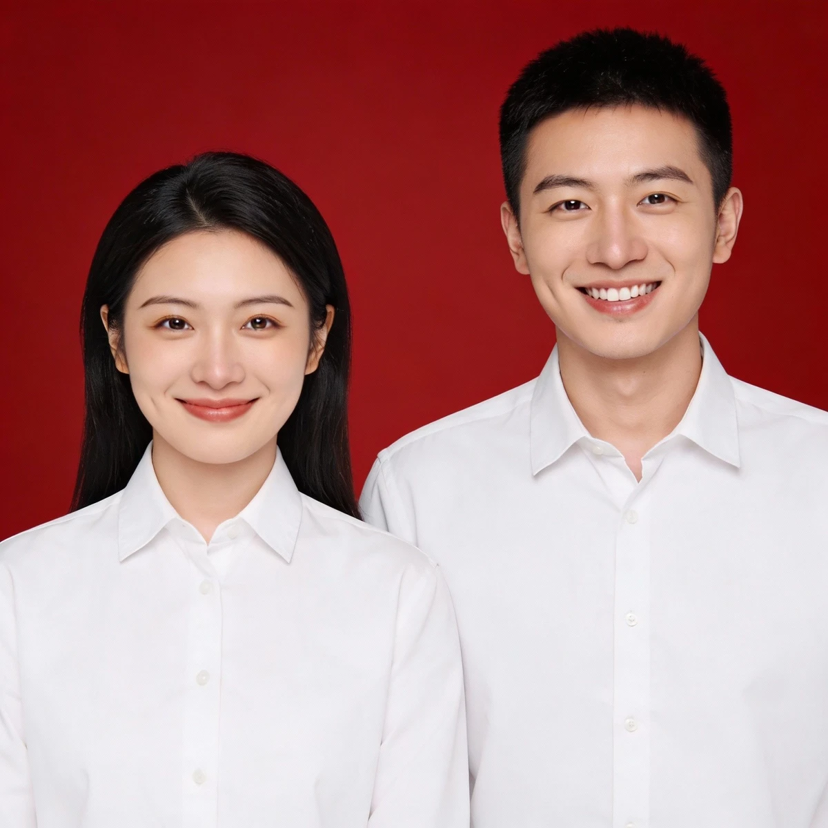 合影制作结婚证件照前