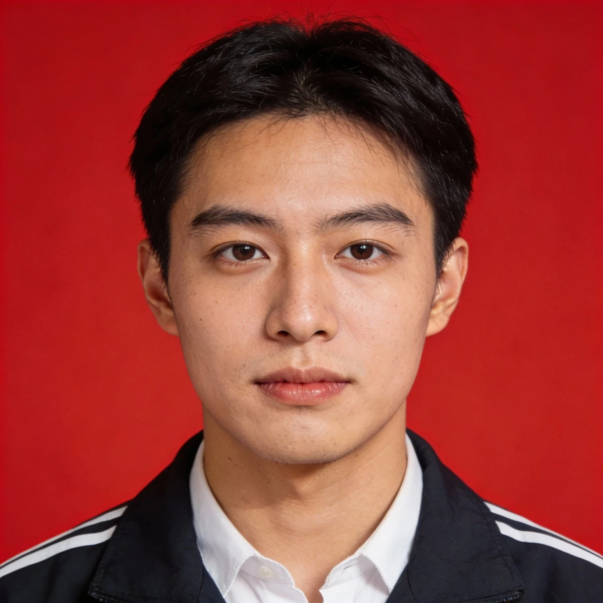 红底照片制作蓝底版前