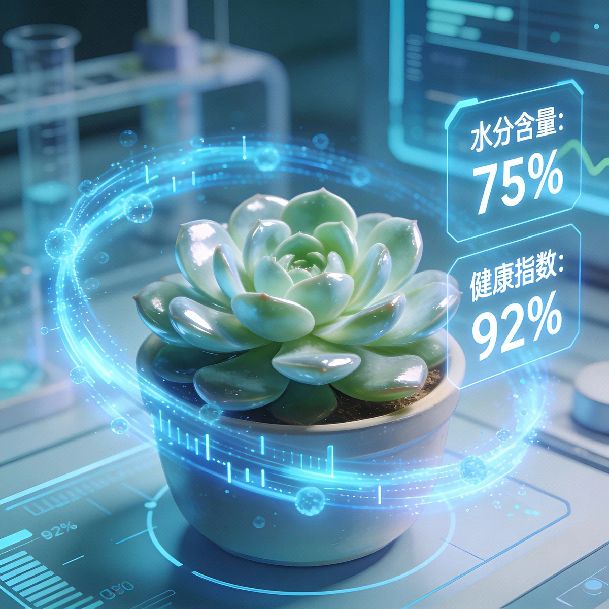 AI多肉识别界面