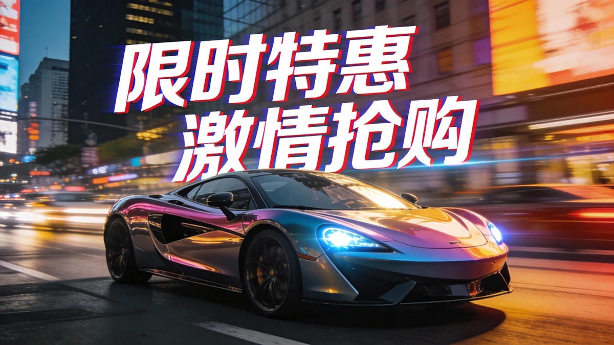 汽车广告去除文字前示例图