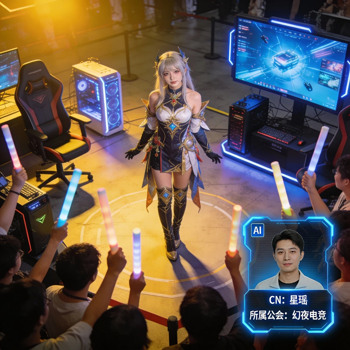 游戏COSER识别示例1