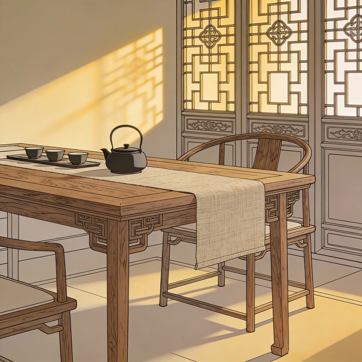 室内设计线稿生成示例1