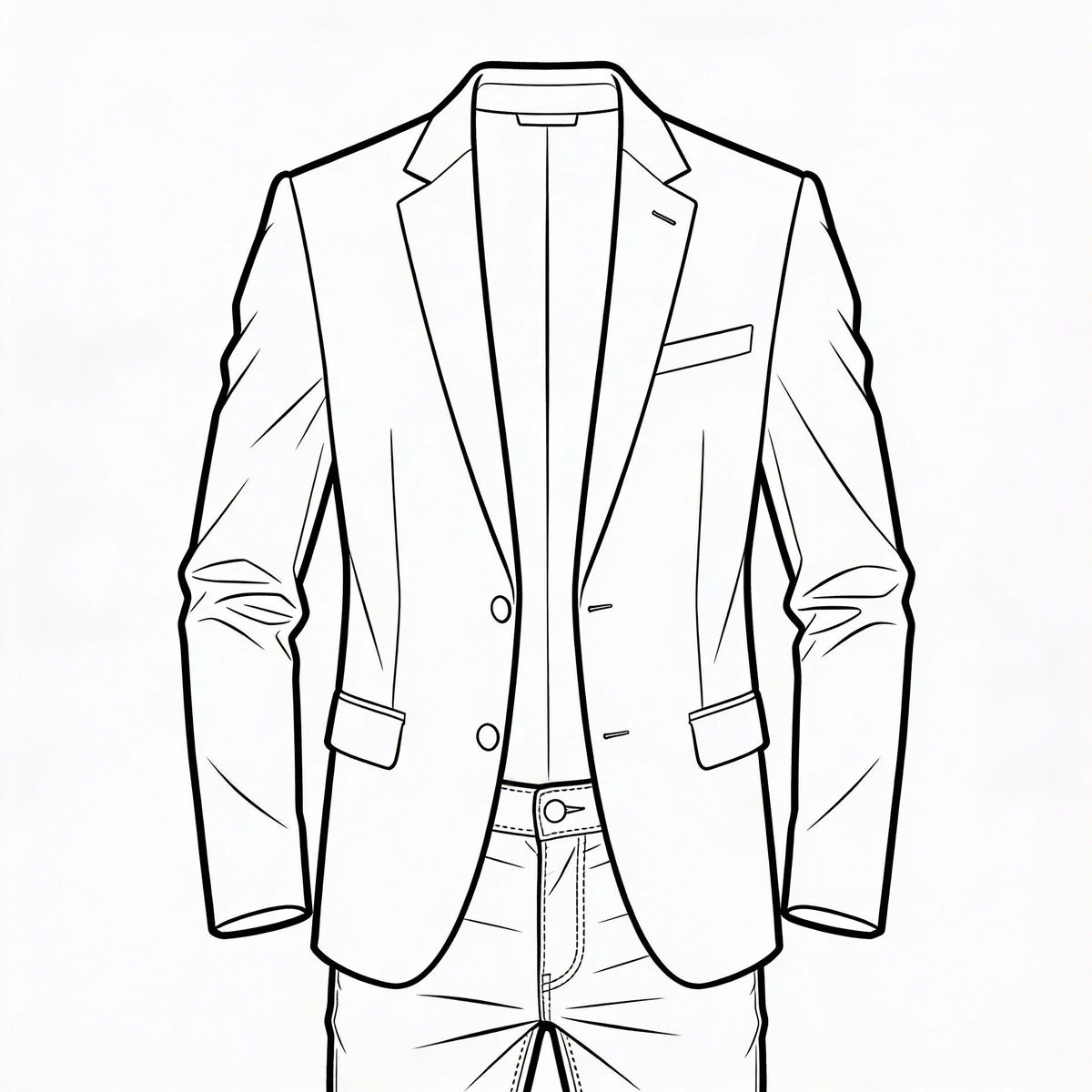 服装设计线稿生成示例1