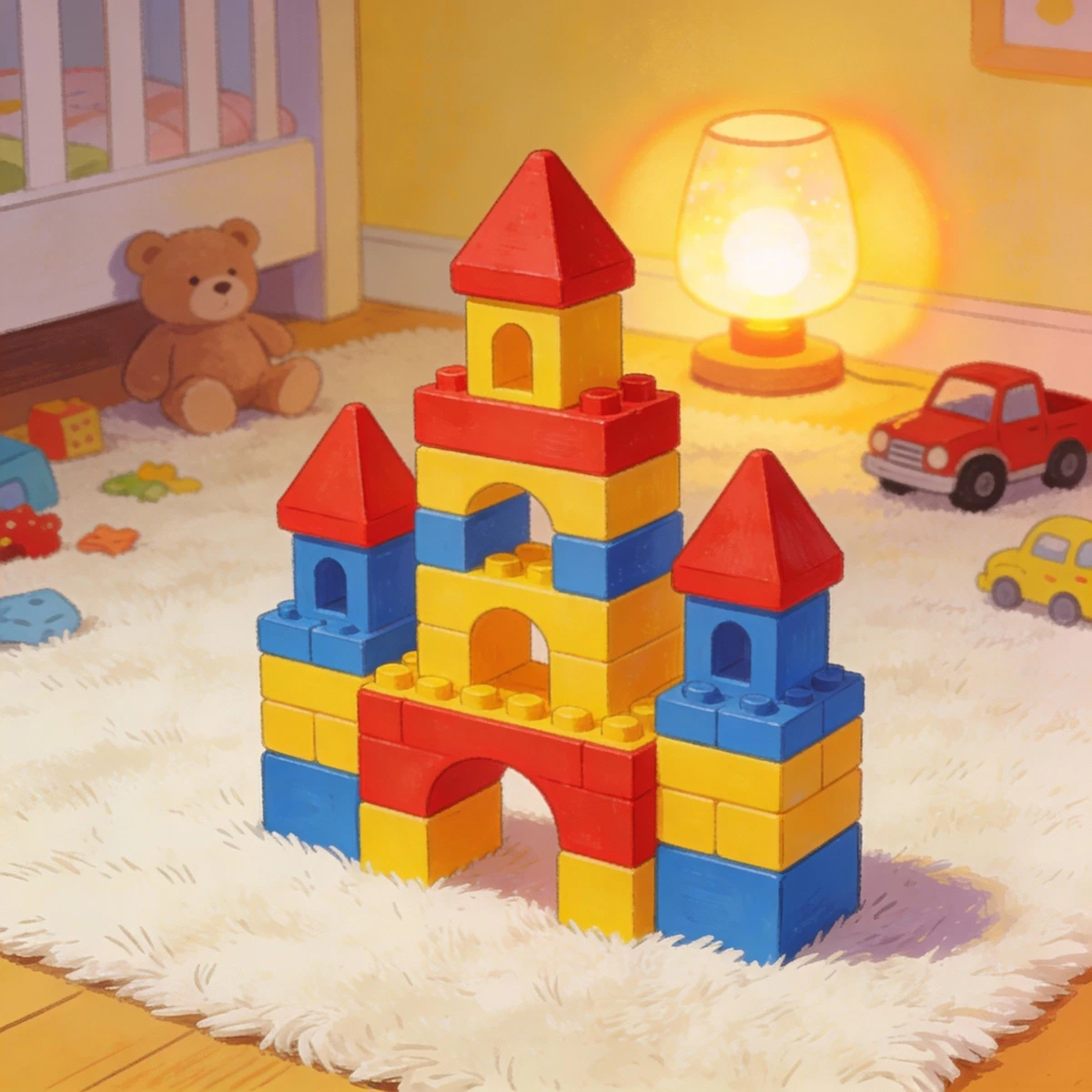 儿童玩具趣味场景图