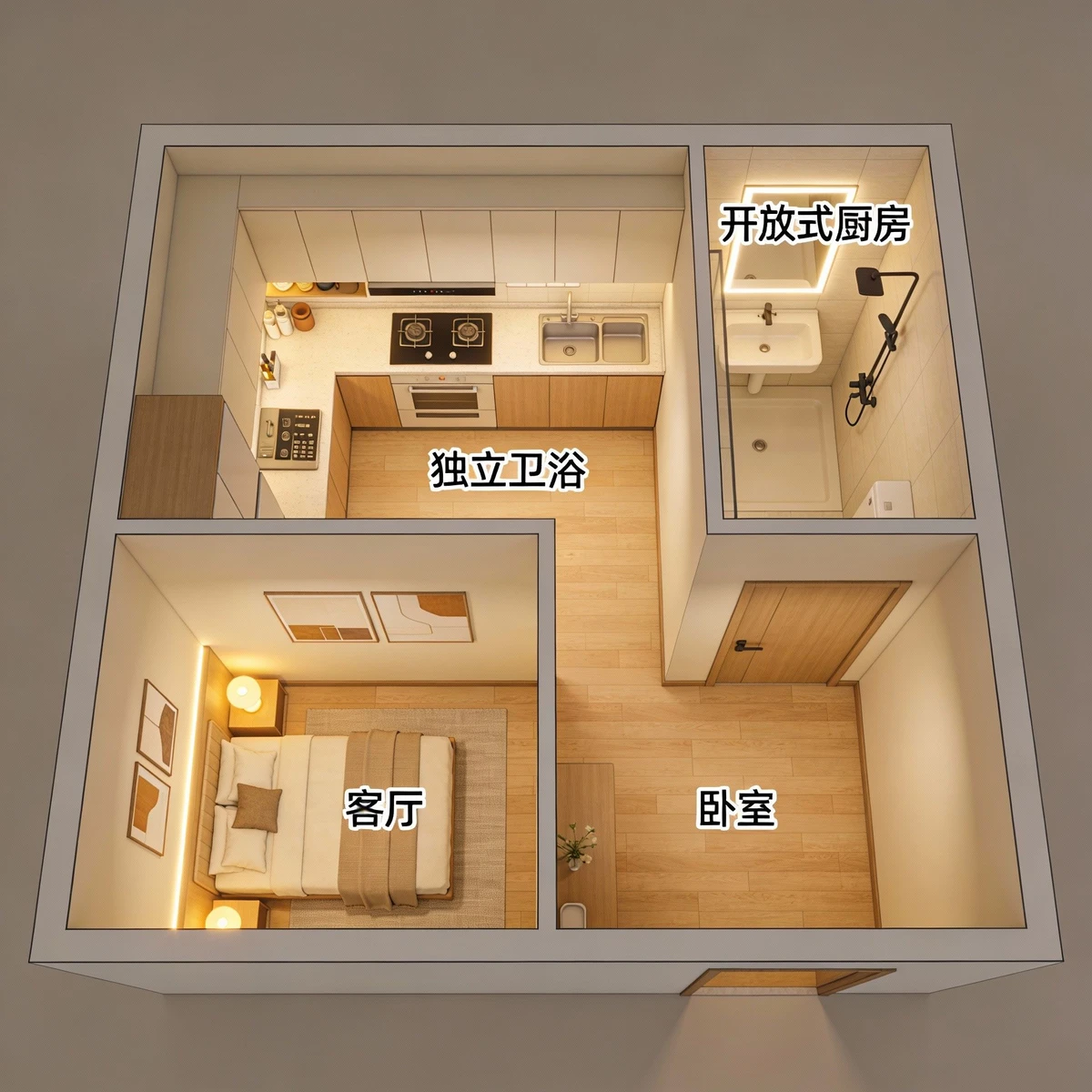 2D住宅平面图设计示例1