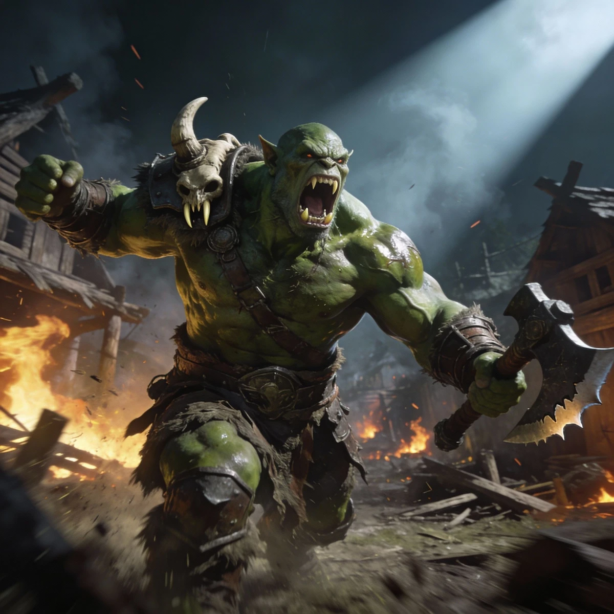 奇幻兽人角色生成演示