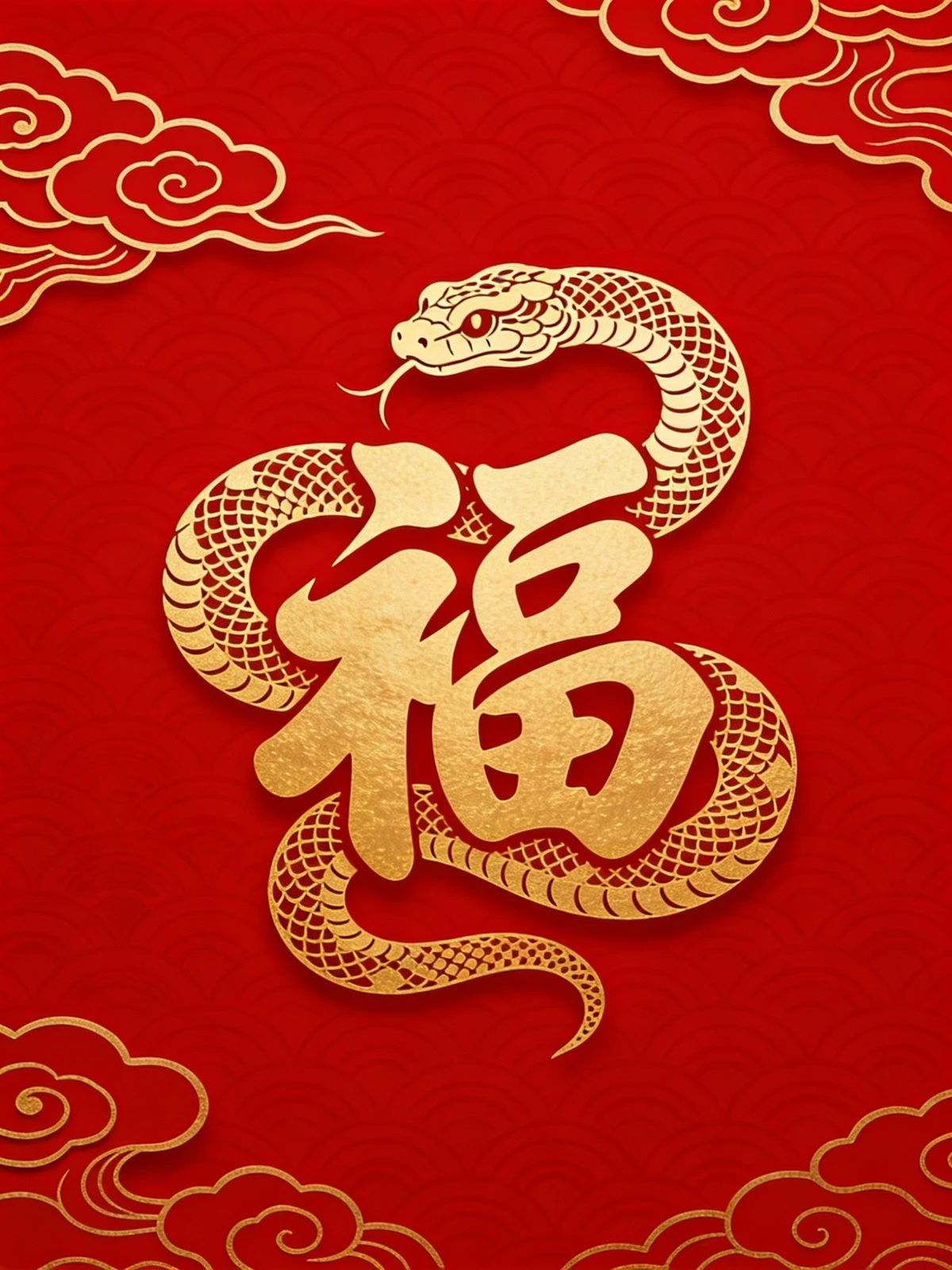 国潮风格贺卡示例1