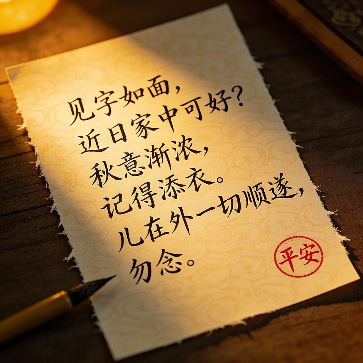 复古书信手写稿