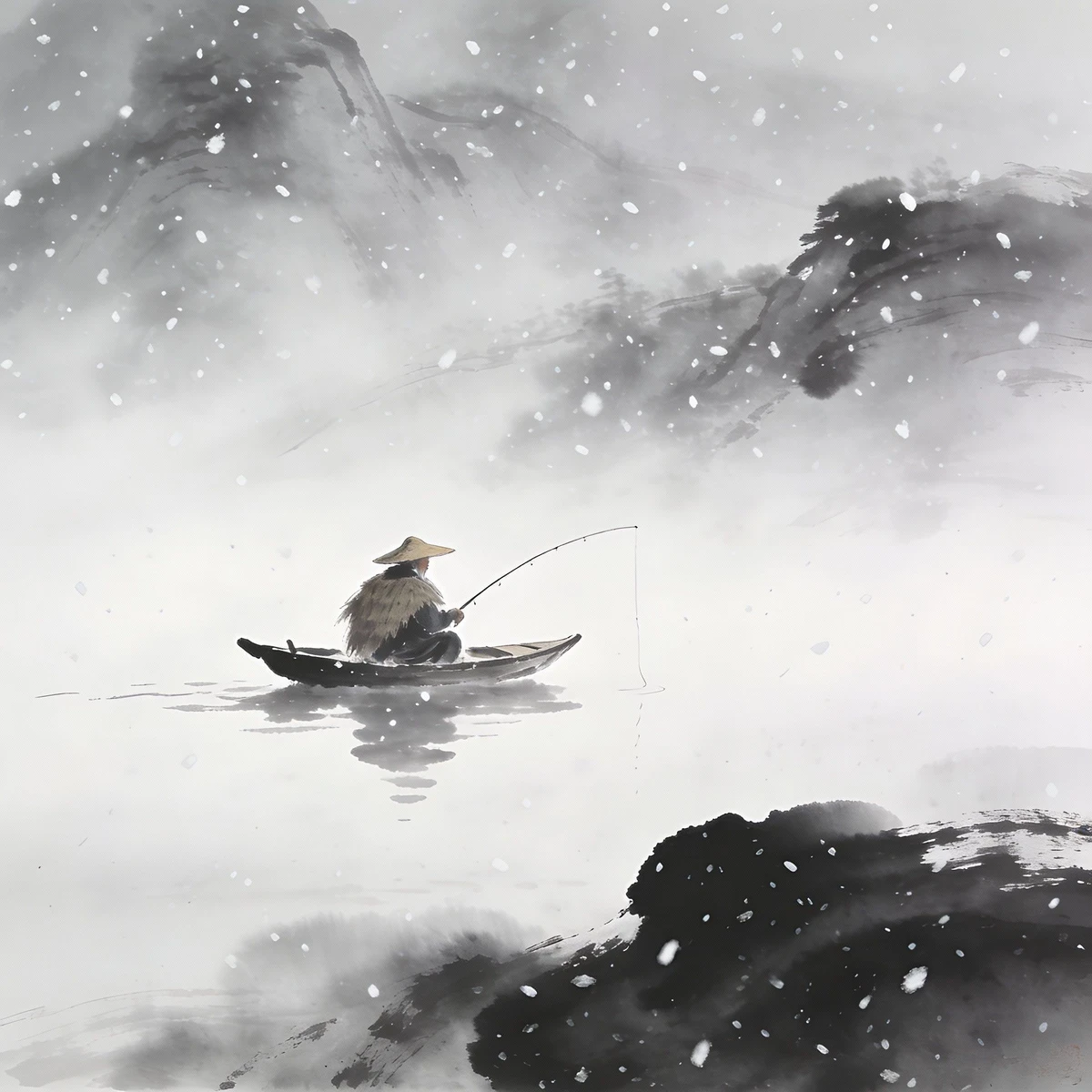 国风水墨AI生图展示1