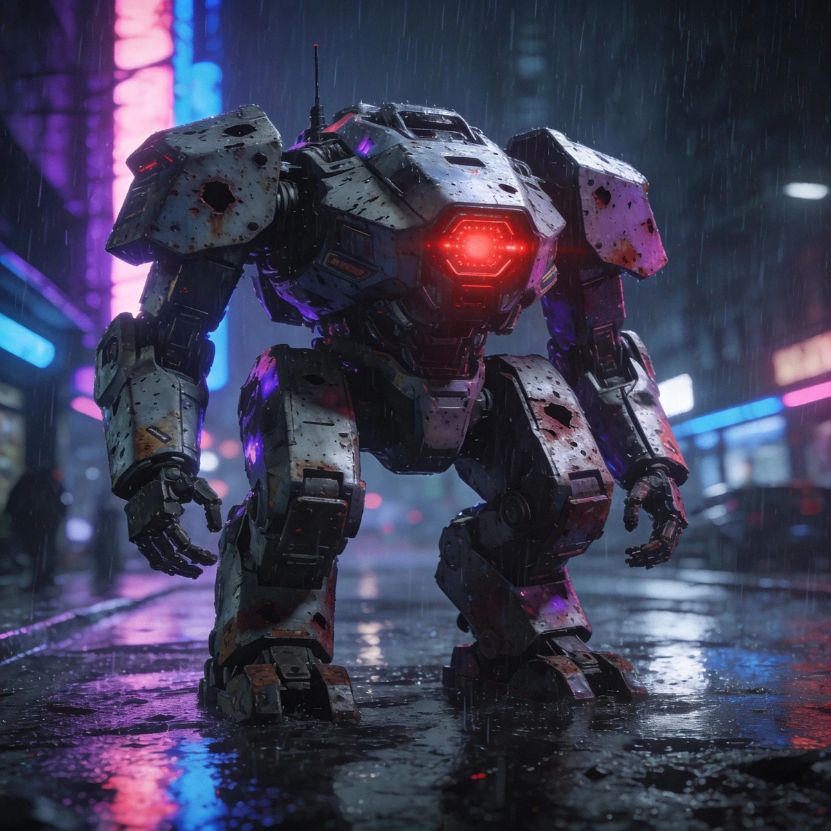 机甲风格AI生图展示1