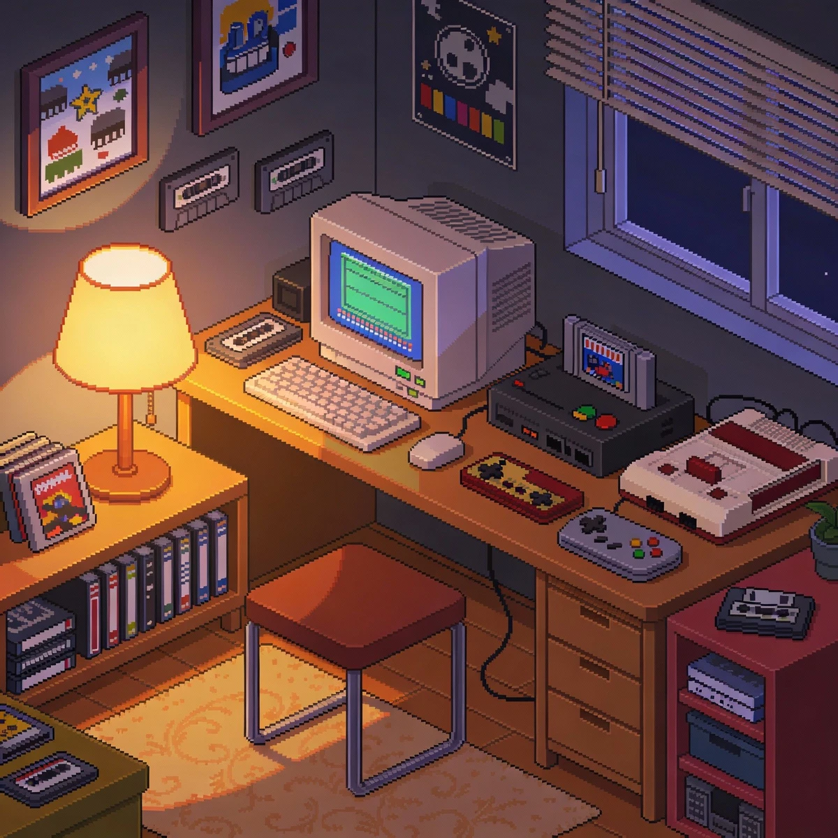 像素风格AI生图展示1