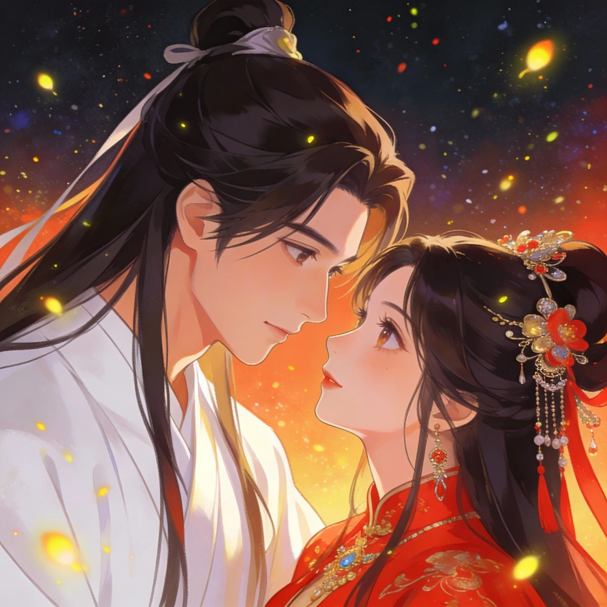 唯美动漫情侣头像案例1