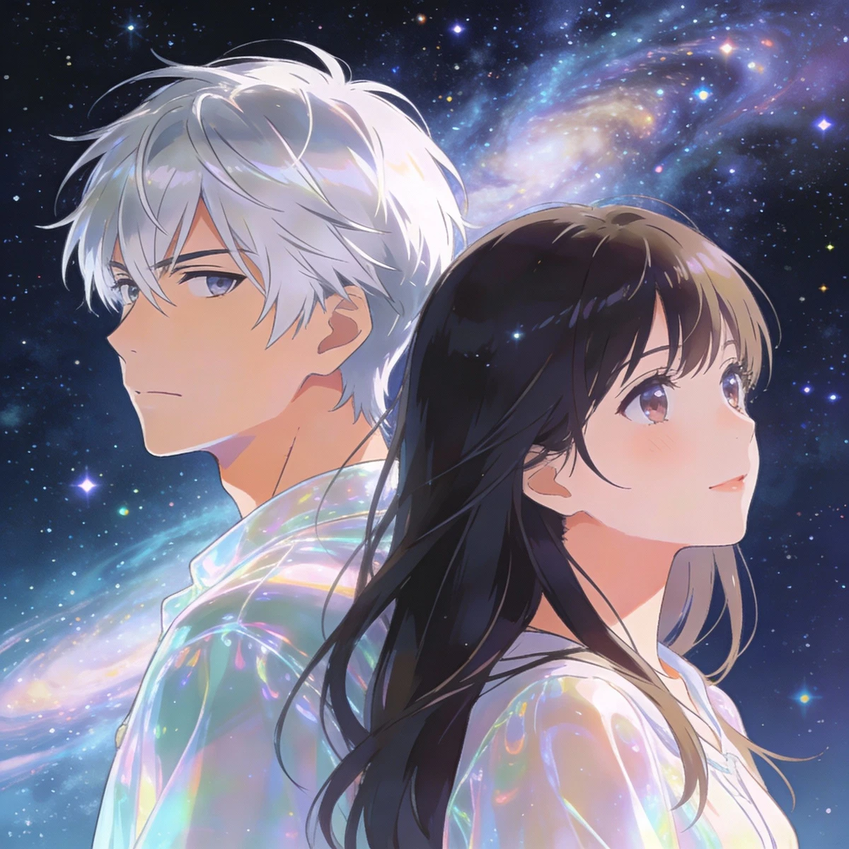 唯美动漫情侣头像案例1