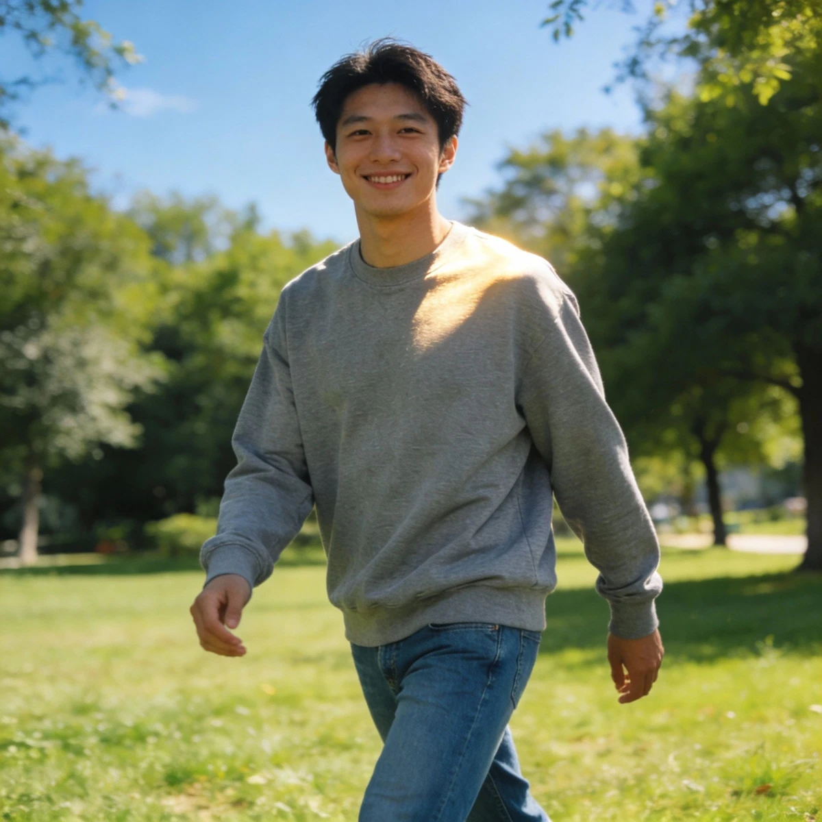 日常休闲风格模特生成图1