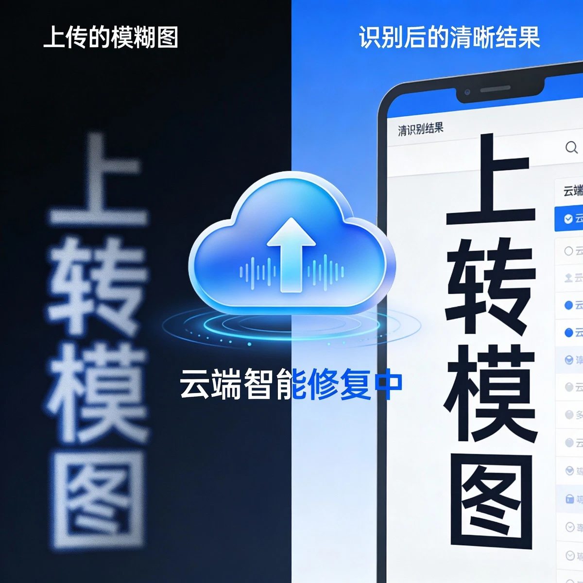 在线模糊修复识别演示