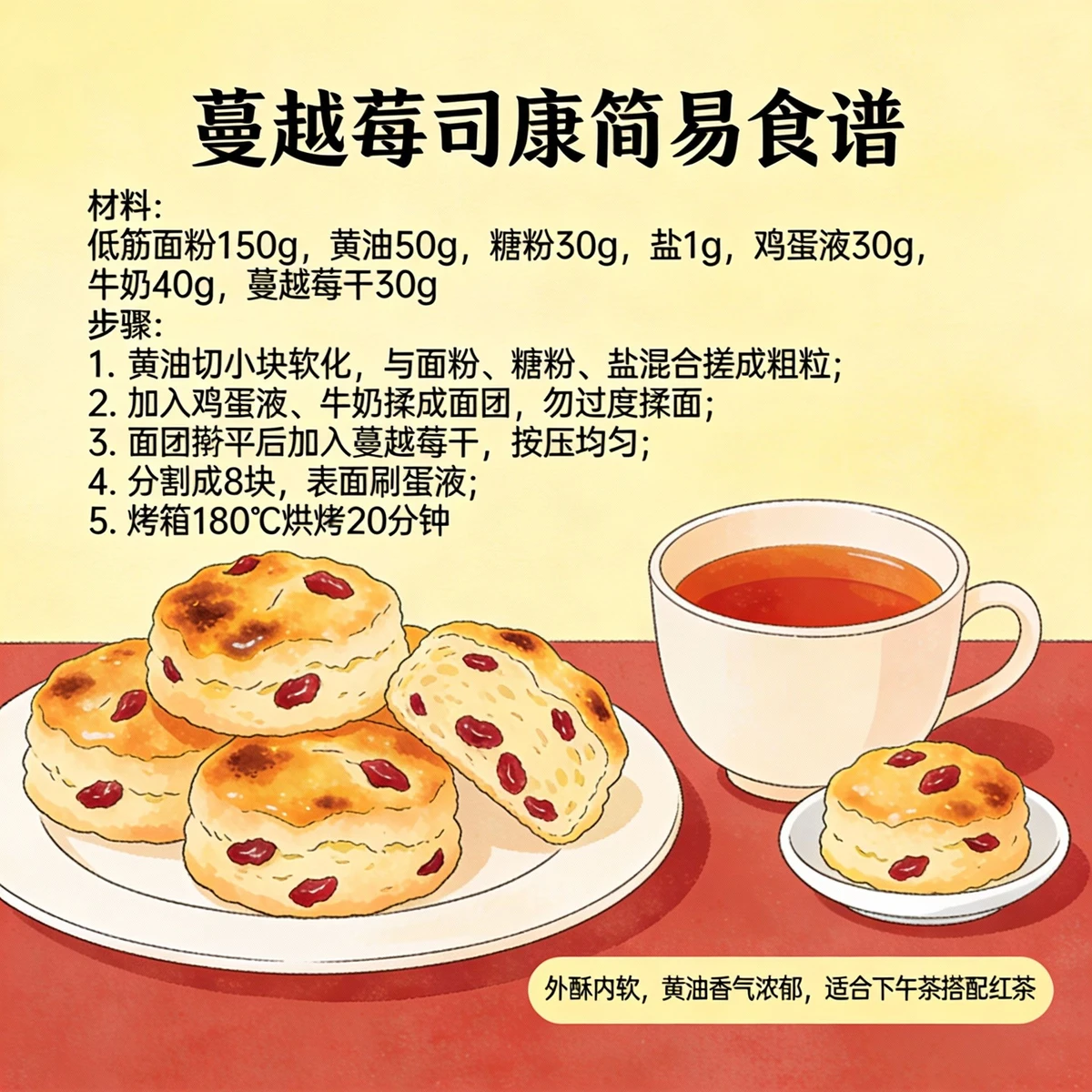 在线生成烘焙甜点食谱演示1