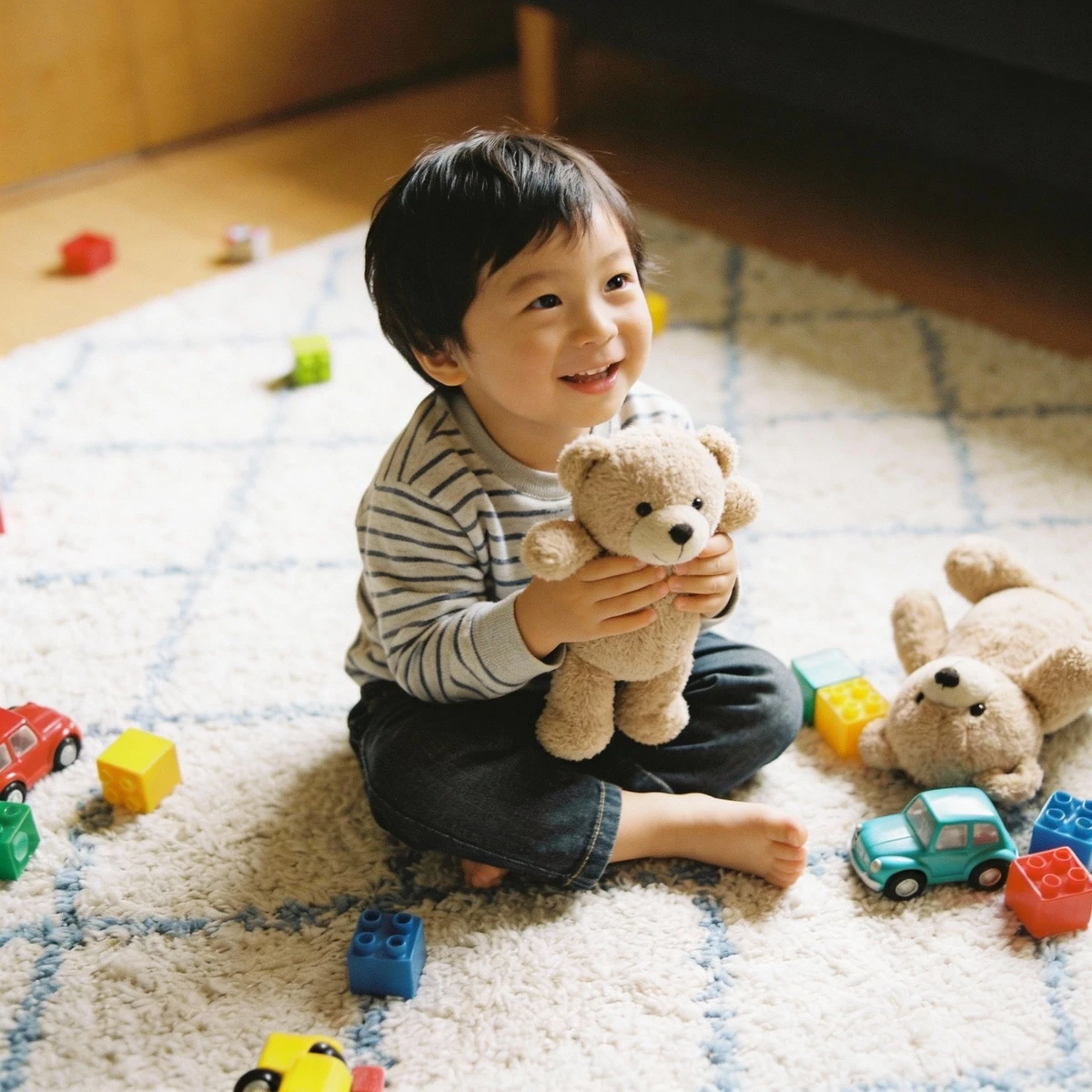 儿童照片姿势修改前