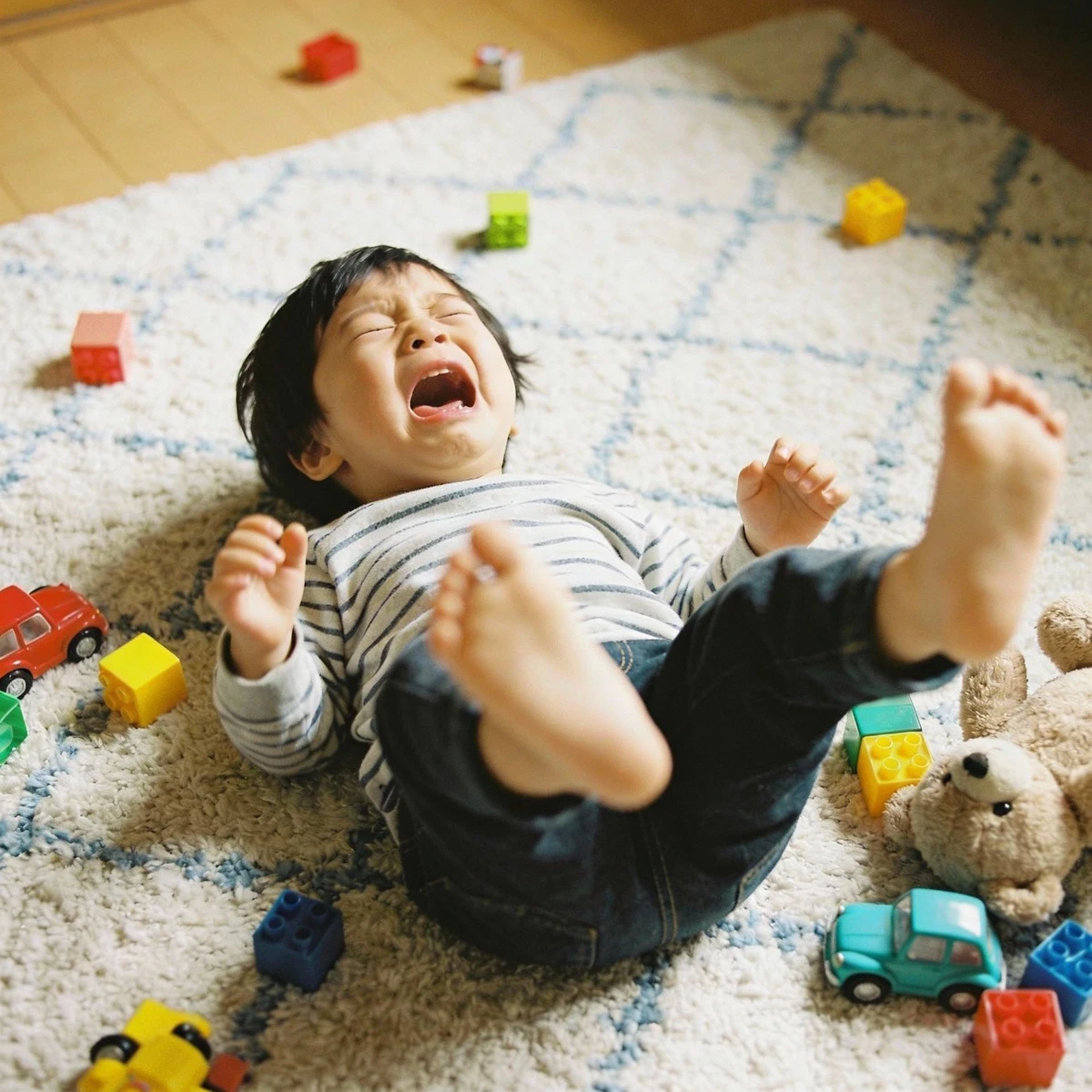 儿童照片姿势修改前