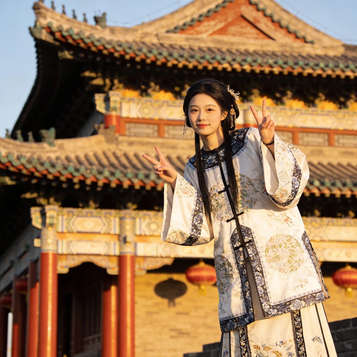 古风汉服姿势修改前