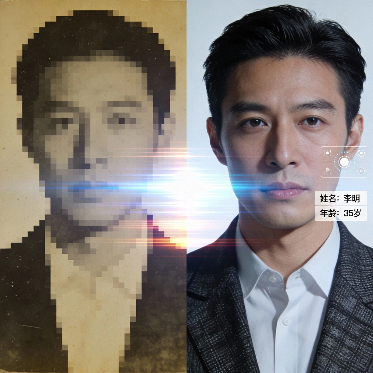 模糊影像识别演示