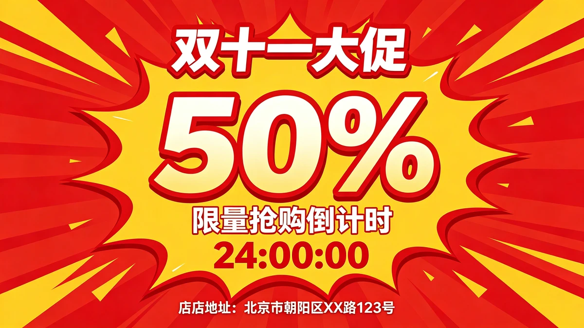 活泼促销风格设计